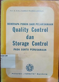 Image of PELAKSANAAN QUALITY CONTROL DAN STORAGE CONTROL