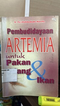 Image of Pembudidayaan artemia untuk pakan udang dan ikan