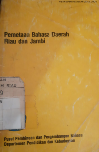 Image of Pemetaan Bahasa Daerah Riau dan Jambi