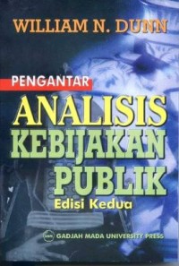 Image of Pengantar Analisis Kebijakan Publik