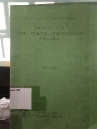 Image of Pengantar Ilmu Hukum Administrasi Negara