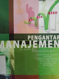 Image of Pengantar Manajemen