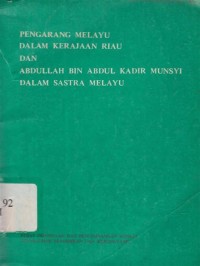 Image of Pengarang Melayu Dalam Kerajaan Riau