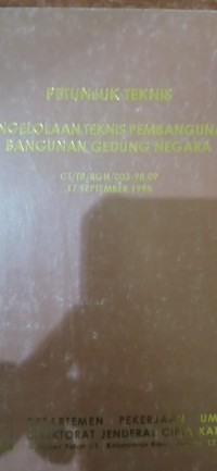Image of Pengelolaan Teknis Pembangunan Bangunan Gedung Negara