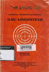 Image of Pengertian, Kedudukan dan Perincian  Ilmu Administrasi