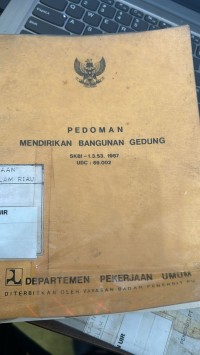 Image of Peraturan Pembebanan Indonesia Untuk Gedung 1993