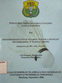Image of Peraturan Permainan Bulu Tangkis