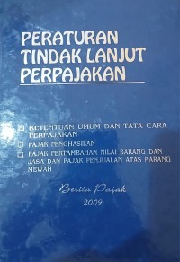 Image of Peraturan Tindak Lanjut Perpajakan