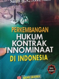 Image of Perkembangan Hukum Kontrak Innominat di Indonesia