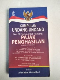 Image of Perubahan undang-undang pajak penghasilan 2008