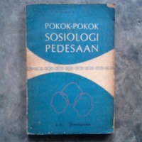 Image of Pokok-Pokok Sosiologi Pedesaan