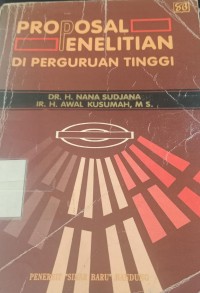 Image of Propsal Penelitian Di Perguruan Tinggi