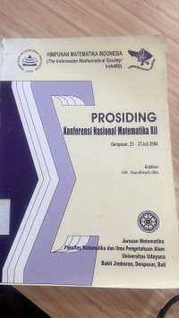 Image of Prosiding Konferensi Nasional Matematika XII