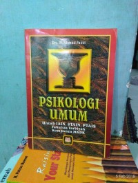 Image of Psikologi Umum Untuk Iainstain,Ptsis Mkdk