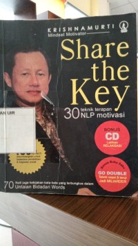 Image of Share the Key (30 Teknik NLP Motivasi)