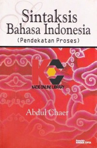 Image of Sintaksis Bahasa Indonesia