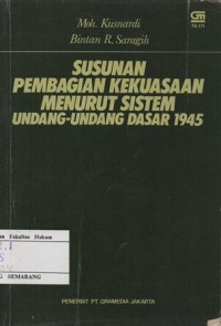 Image of Susunan Pembagian Kekuasaan Menurut Sistem UUD 1945