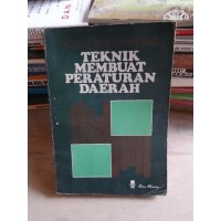 Image of Teknik membuat peraturan daerah