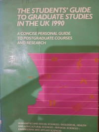 Image of The Students' Gide to Graduate Studies in the UK 1990