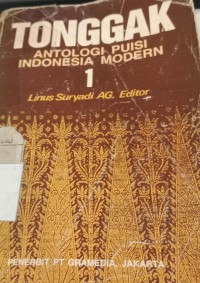 Image of Tonggak Antologi Puisiindonesia Modern