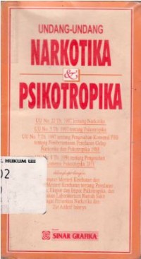 Image of Undang-undang Narkoba & Psikotropika