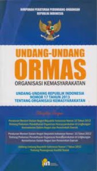 Image of Undang - Undang Ormas