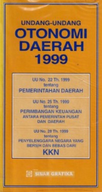 Image of Undang-undang Otonomi Daerah 1999