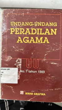 Image of Undang-Undang Peradilan agama
