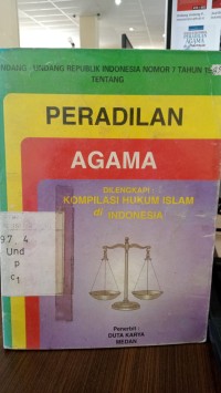 Image of Undang2 Ri No 7 Thn 89 Tentang Peradilan Agama...