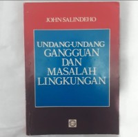 Image of Undang-undang ganguan dan masalah lingkungan