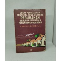 Image of Upaya Penyelesaian Sengketa Sewa-Menyewa Perumahan