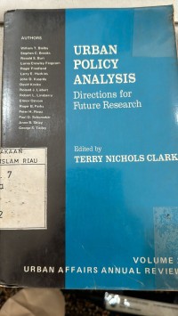 Image of Urban Polycy Analysys