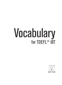 Image of VOCABULARY FOR TOEFL IBT