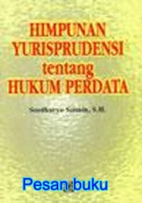 Image of Himpunan Jurisprudensi Tentang Hukum Perdata