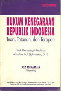 Image of Hukum Kenegaraan RI Teori, tatanan dan terapan.