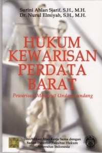 Image of Hukum Kewarisan Perdata Barat : pewarisan menurut undang-undang