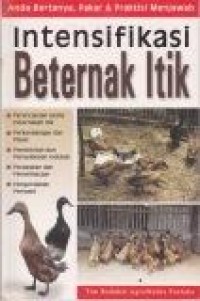 Image of Intensifikasi beternak itik