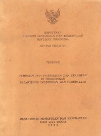 Image of Keputusan Menteri Pendidikan dan Kebudayaan Republik Indonesia NO.091/U/1995