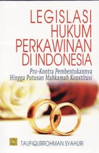 Image of Legilasi Hukum Perkawinan di Indonesia: Pro-kontra pembentukannya hingga putusan Mahkamah Konstitusi