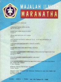 Image of Majalah Ilmiah Maranatha