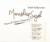 Image of Manuskrip Sajak