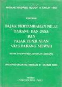 Image of UU No.8 Tahun 1983 Tentang PPN