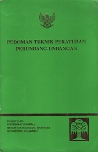 Image of Pedoman Tehnik Peraturan PErundang-Undangan