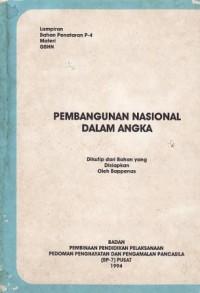 Image of Pembangunan Nasional dalam Angka