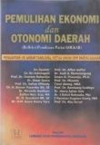 Image of Pemulihan Ekonomi dan Otonomi Daerah