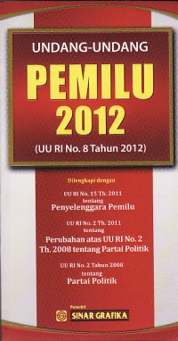 Image of Undang-Undang Pemilu 2012 (UU RI Tahun 2012)