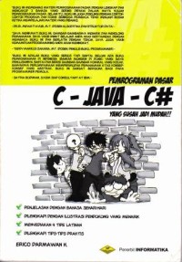Image of Pemrograman Dasar C - Java - C#