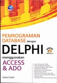 Image of Pemrograman Database dengan Delphi menggunakan Access & Ado