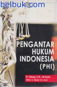 Image of Pengantar hukum indonesia (PHI)