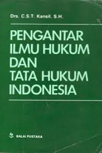 Image of Pengantar Ilmu Hukum dan Tata Hukum Indonesia